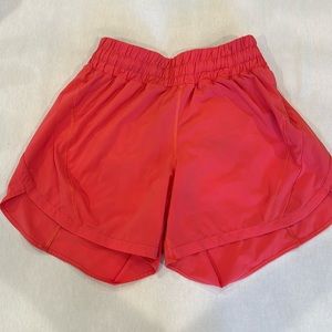Lululemon track that high-rise shorts, size 8